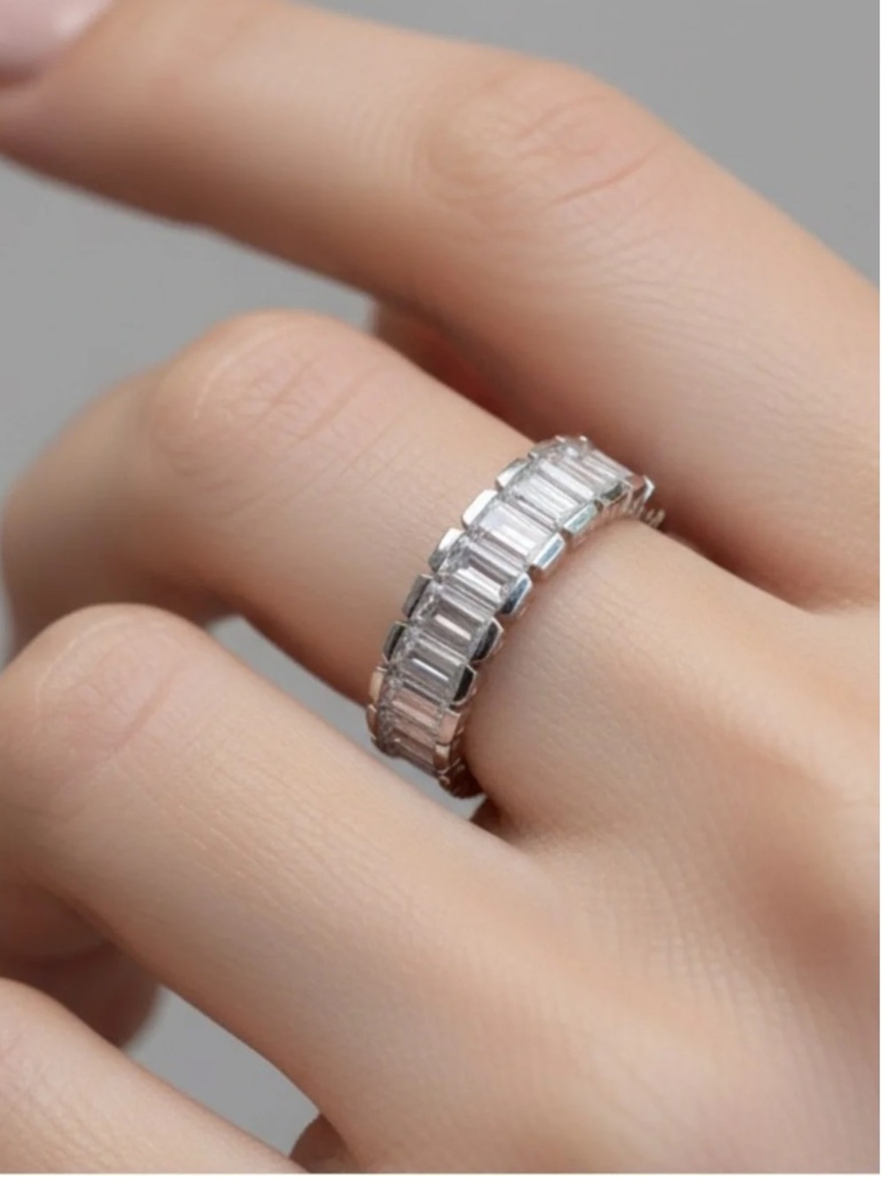 Emerald Cut Eternity Ring